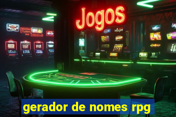 gerador de nomes rpg